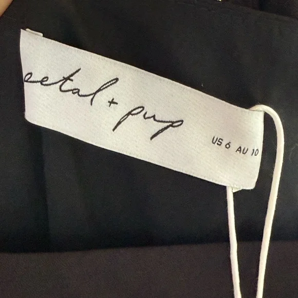 Petal & Pup One Shoulder Black Jumpsuit - Picture 4 of 6